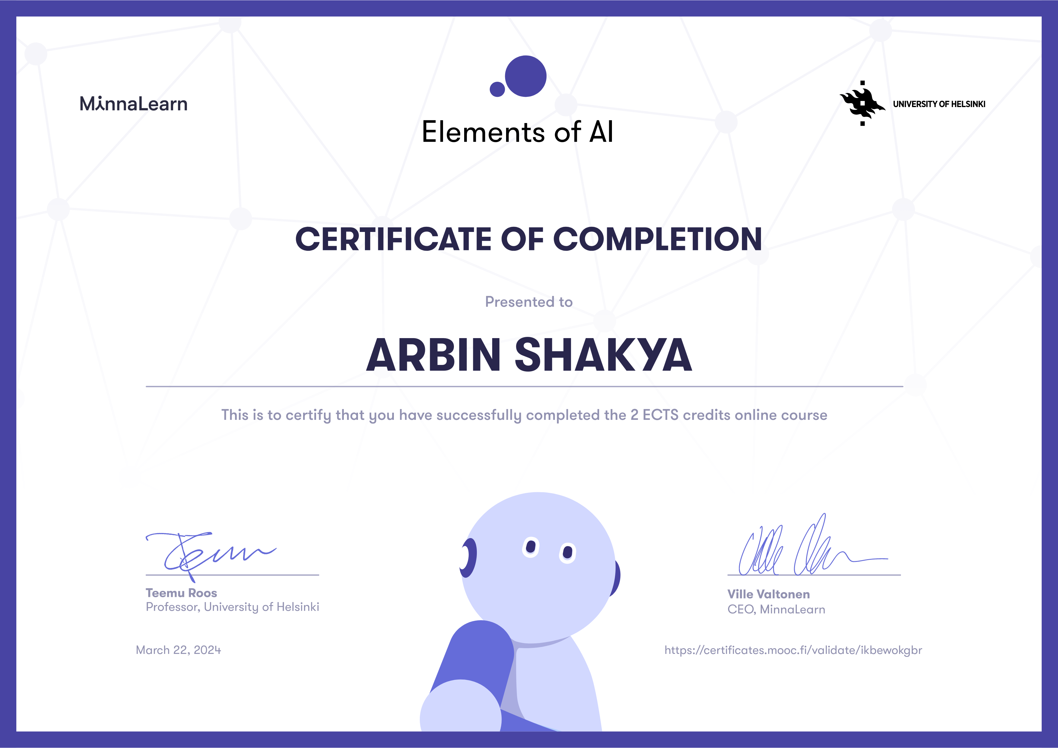 AI Certificate